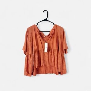 URBAN OUTFITTERS JASMINE BABYDOLL BLOUSE NWT